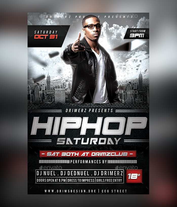 93 Customize Our Free Free Hip Hop Flyer Templates Templates with Free ...