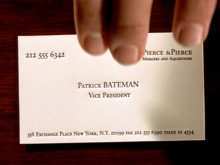 93 Customize Our Free Patrick Bateman Business Card Template Word For Free by Patrick Bateman Business Card Template Word
