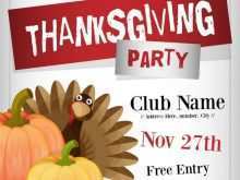 93 Customize Our Free Thanksgiving Party Flyer Template Photo for Thanksgiving Party Flyer Template