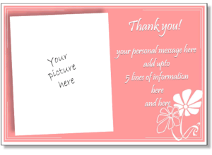 93 Format Free Thank You Card Template With Photo With Stunning Design by Free Thank You Card Template With Photo