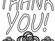 93 Format Thank You Card Coloring Template in Photoshop for Thank You Card Coloring Template