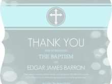 93 Format Thank You Card Template Christening Photo for Thank You Card Template Christening