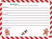 93 Free Christmas Recipe Card Template For Word Maker with Christmas Recipe Card Template For Word