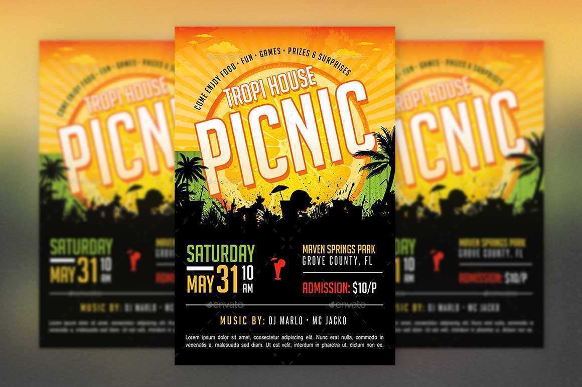 Church Picnic Flyer Templates Cards Design Templates