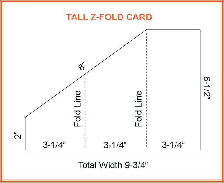 4 Fold Card Template