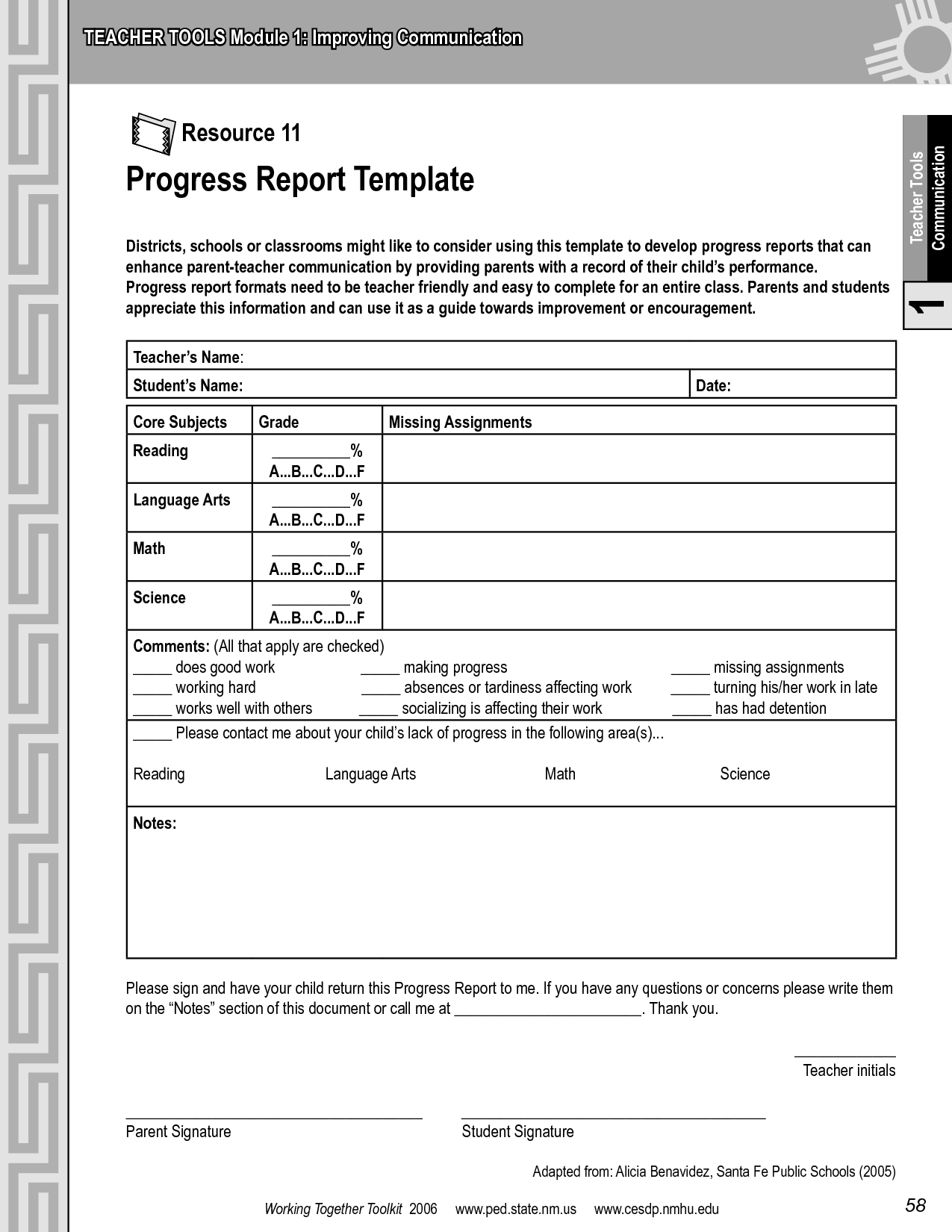 21 Free Printable Printable Report Card Template Pdf Templates by Pertaining To Me Report Template