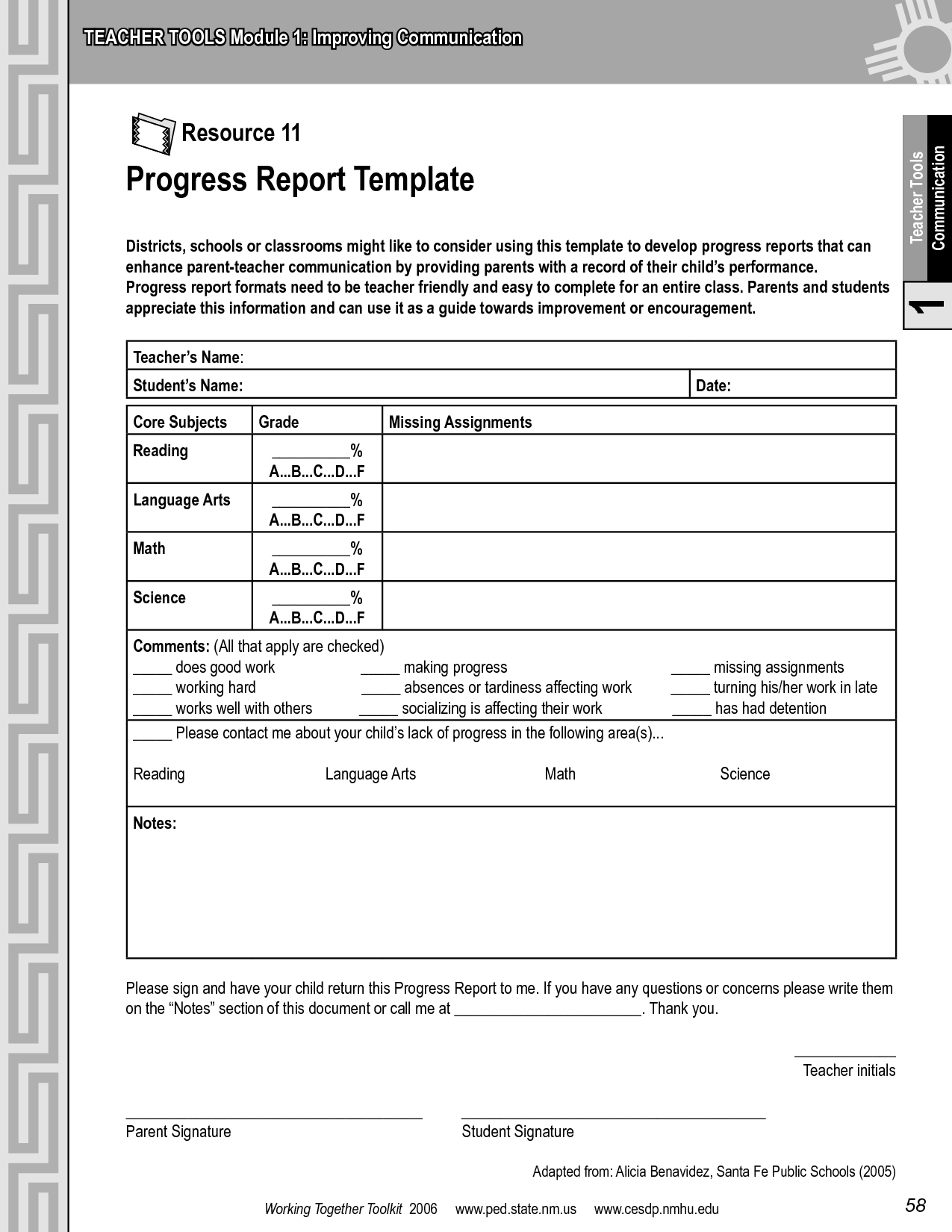 22 Free Printable Printable Report Card Template Pdf Templates by Pertaining To Report Card Template Pdf