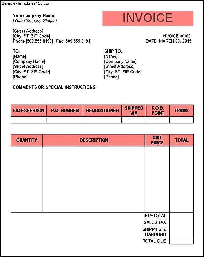 Free Invoice Template Doc from legaldbol.com