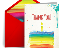93 Free Rainbow Thank You Card Template Templates by Rainbow Thank You Card Template