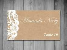 Kraft Name Card Template