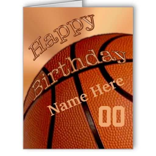 93 Standard Birthday Card Template Basketball Formating with Birthday Card Template Basketball