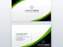 93 Standard Business Card Template Green for Ms Word for Business Card Template Green