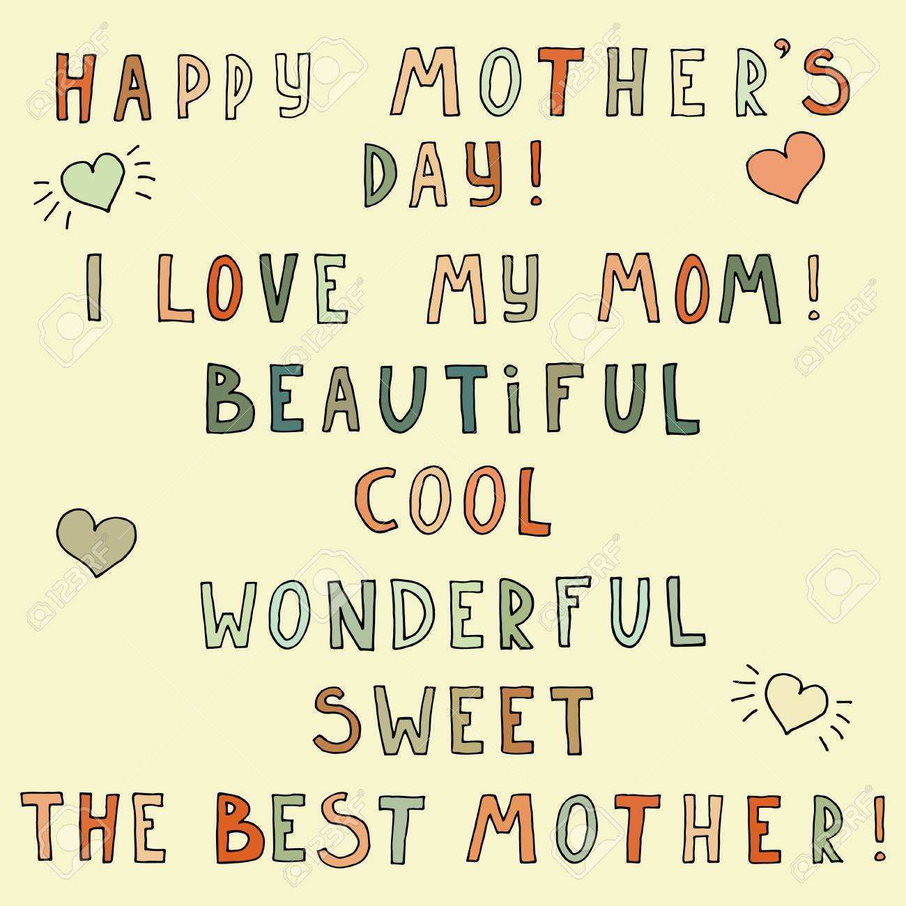 93 Standard Homemade Mother S Day Card Templates in Photoshop for Homemade Mother S Day Card Templates