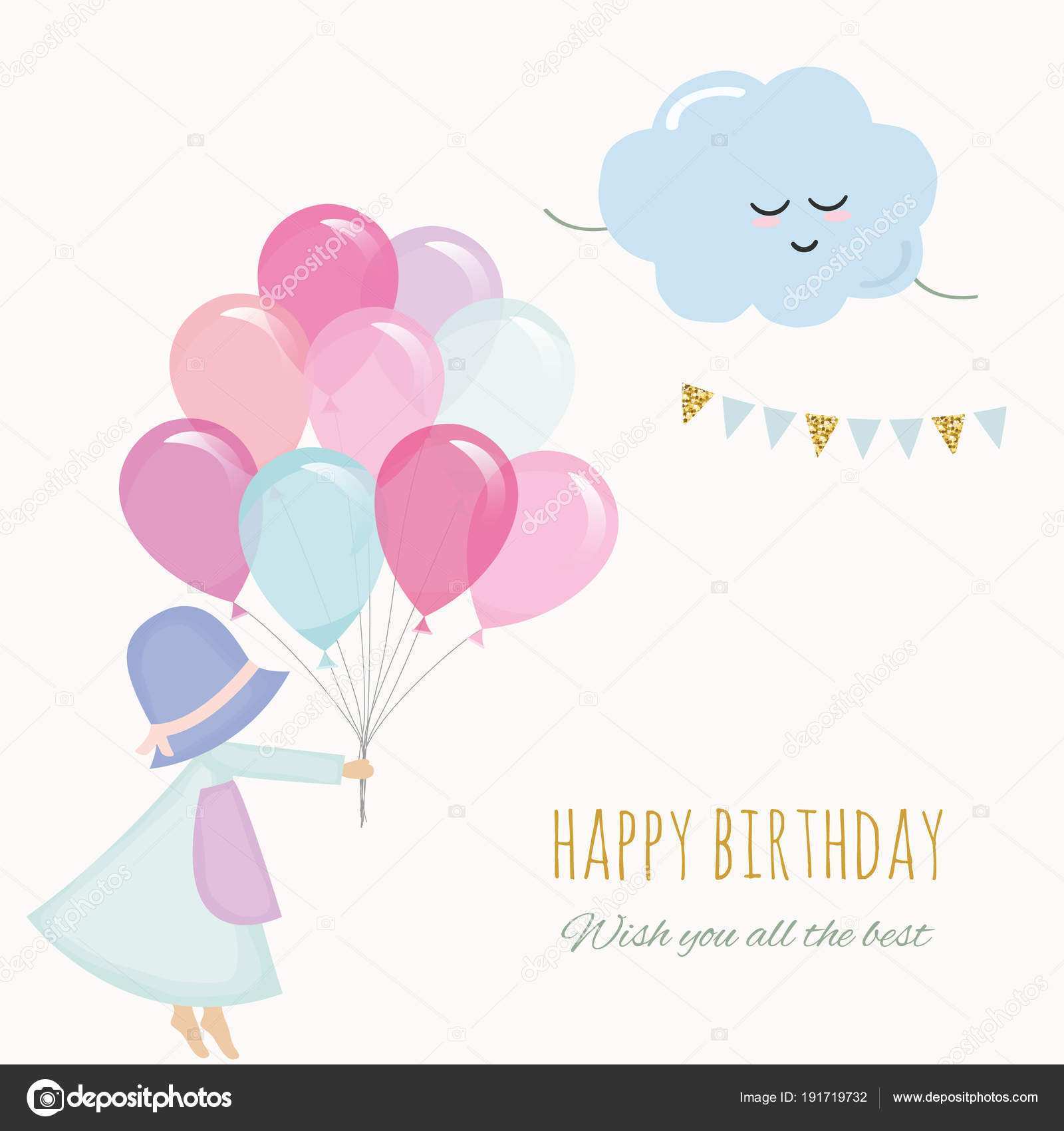 93 The Best Little Girl Birthday Card Templates Templates with Little Girl Birthday Card Templates