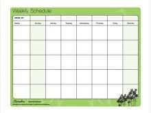 Class Timetable Template Free