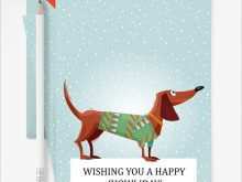 94 Adding Christmas Card Template Dog For Free by Christmas Card Template Dog