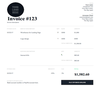 94 Adding Company Invoice Format In Word For Free for Company Invoice Format In Word