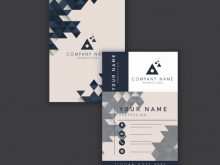 Vertical Business Card Template Ai