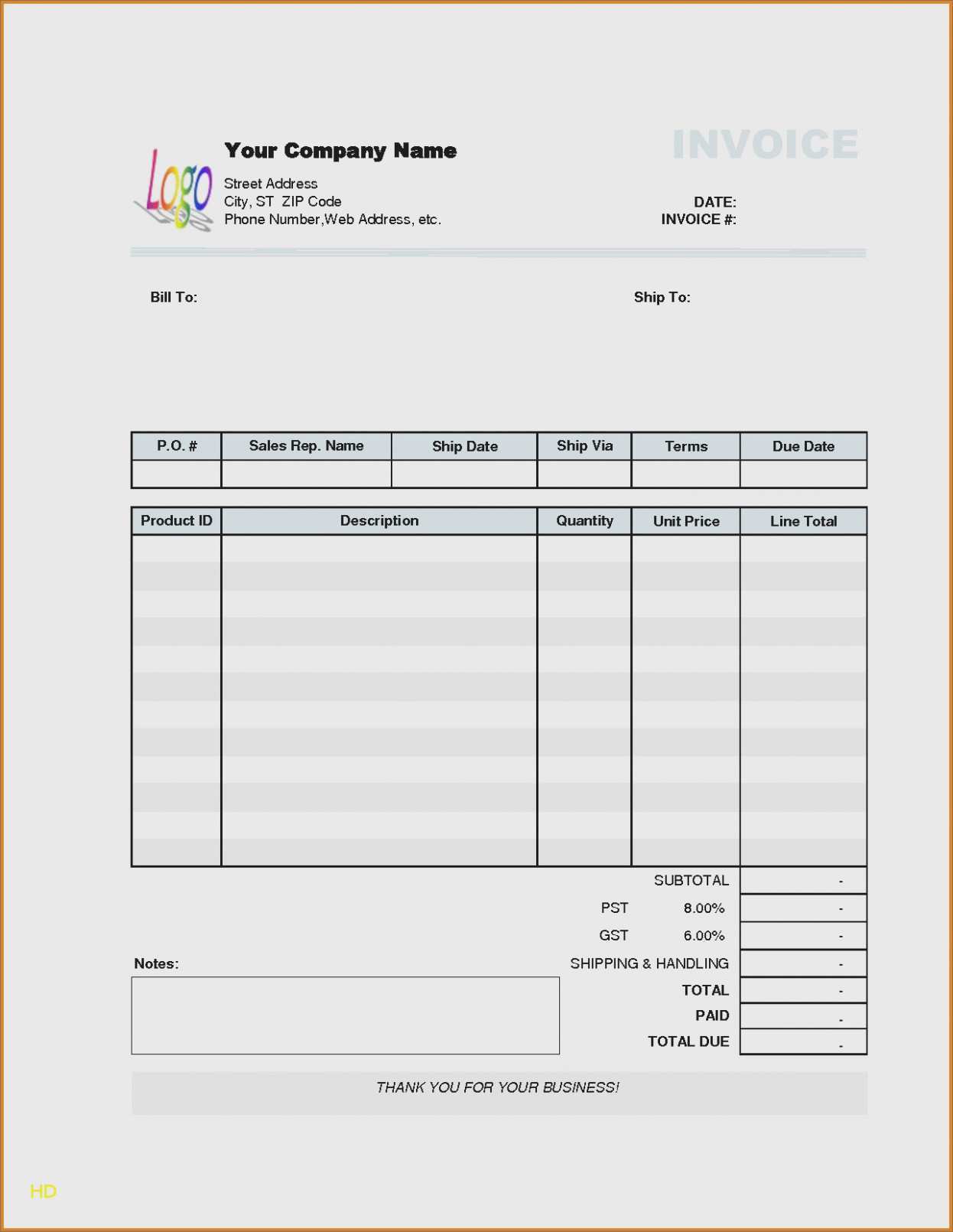 plumbing repair invoice template cards design templates