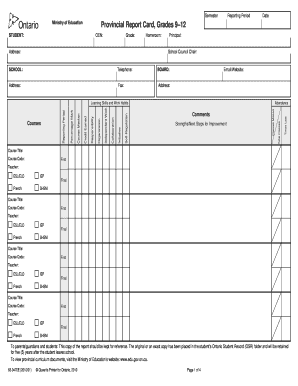94 Best Printable Report Card Template Pdf Now for Printable Report Card Template Pdf