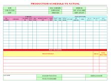94 Best Production Time Schedule Template in Photoshop with Production Time Schedule Template