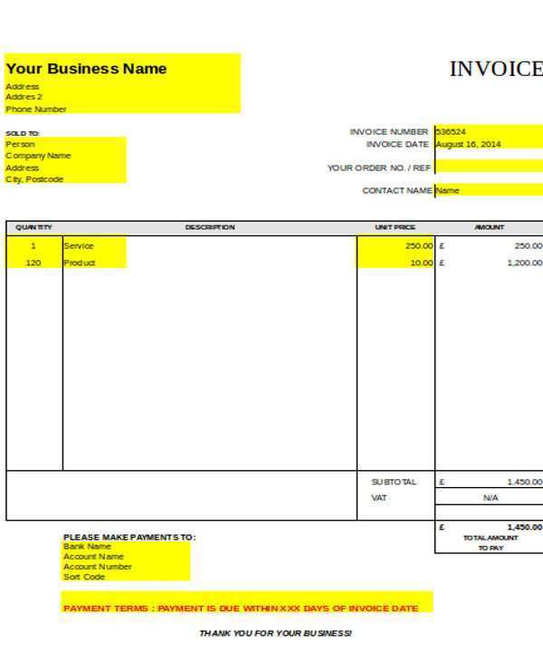 94 Blank Joinery Invoice Example Maker by Joinery Invoice Example