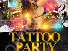 94 Blank Tattoo Flyer Template Free Formating with Tattoo Flyer Template Free