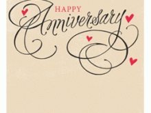 Anniversary Card Template Printable