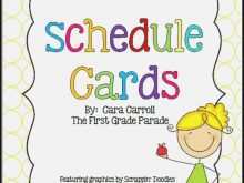 94 Creating Visual Schedule Cards Template Download with Visual Schedule Cards Template
