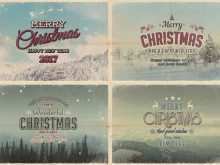 94 Creative Vintage Christmas Card Templates With Stunning Design with Vintage Christmas Card Templates