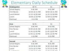 94 Customize Our Free Class Schedule Template Elementary in Word with Class Schedule Template Elementary