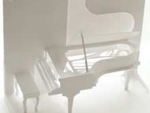 Pop Up Card Piano Template