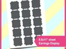 94 Format Earring Card Template For Word Maker by Earring Card Template For Word