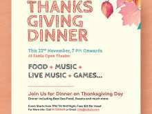 94 Format Thanksgiving Dinner Flyer Template Free PSD File by Thanksgiving Dinner Flyer Template Free