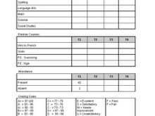 94 Free A Report Card Template Maker by A Report Card Template