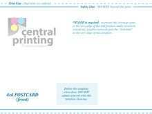 94 Free Printable 4X6 Postcard Printing Template Formating with 4X6 Postcard Printing Template