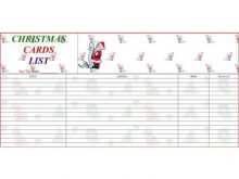 94 Free Printable Christmas Card List Templates Download for Christmas Card List Templates