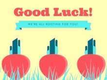94 Free Printable Good Luck Card Template Free With Stunning Design with Good Luck Card Template Free