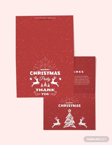 94 How To Create Thank You Card Template For Christmas Photo by Thank You Card Template For Christmas