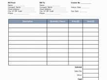 94 Online Consultant Hourly Invoice Template Download by Consultant Hourly Invoice Template