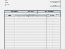 94 Online Contractor Timesheet Invoice Template For Free for Contractor Timesheet Invoice Template