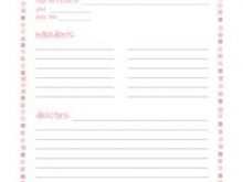 94 Report 5X7 Recipe Card Template For Word Templates with 5X7 Recipe Card Template For Word