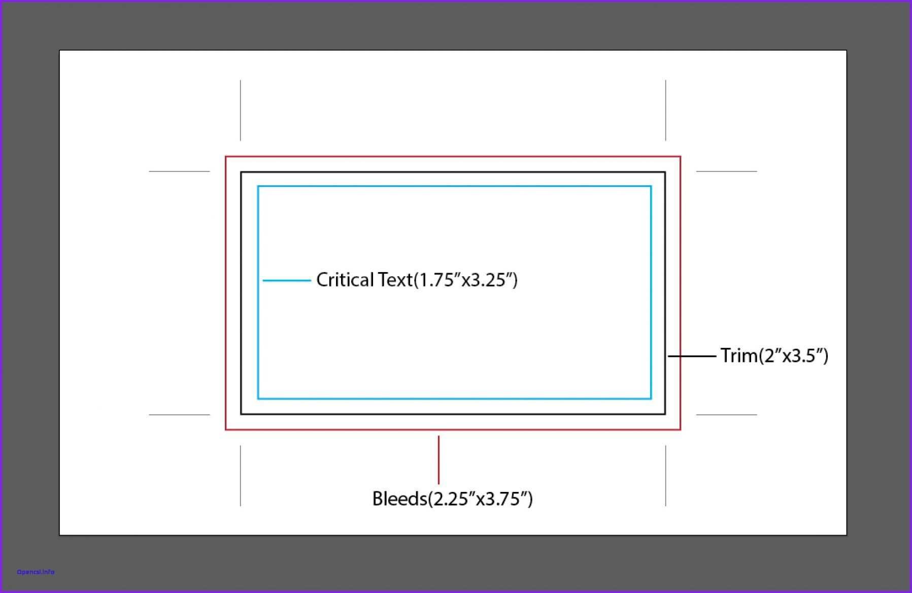 Business Card Template Illustrator With Bleed