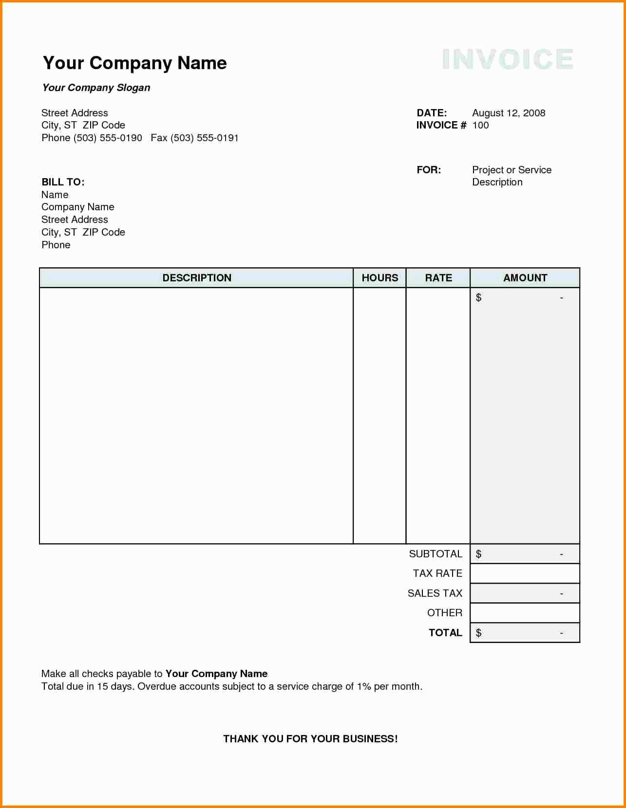 94 Report Tax Invoice Template Services Layouts by Tax Invoice Template Services