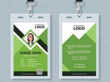 94 Standard Id Card Template Green Maker with Id Card Template Green