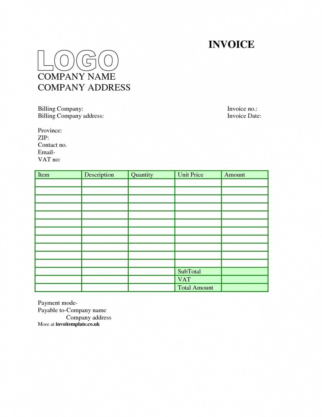 94 Standard It Contractor Invoice Template Uk in Photoshop for It Contractor Invoice Template Uk