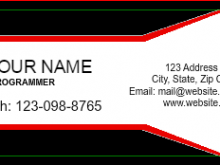 94 Standard Name Card Template Software Formating for Name Card Template Software