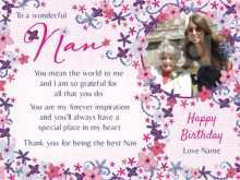 94 The Best Nanny Birthday Card Template Photo by Nanny Birthday Card Template