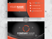 94 The Best Orange Name Card Template With Stunning Design by Orange Name Card Template