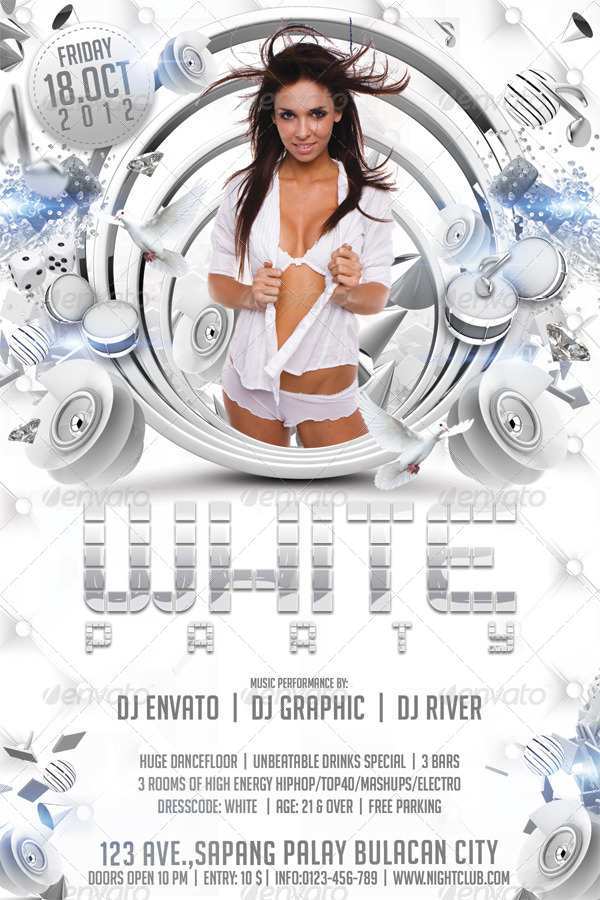 94 Visiting All White Party Flyer Template Free Layouts with All White Party Flyer Template Free